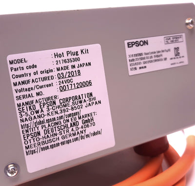 New Epson Hot Plug Kit 217635300 Robot Controller 24 VDC 25 Pin Female, 25 Pin Male