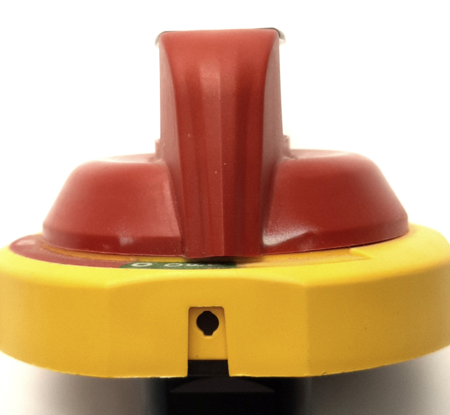 New – Open box Allen Bradley 194R-PY Disconnect Switch Rotary Handle Padlockable, Red/Yellow