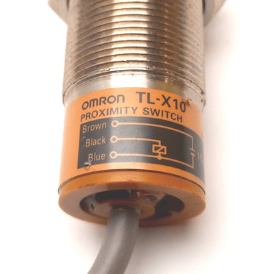 Omron TL-X10 Proximity Sensor, 10-14VDC, Barrel: M30, Cable: 3-Wire 800mm