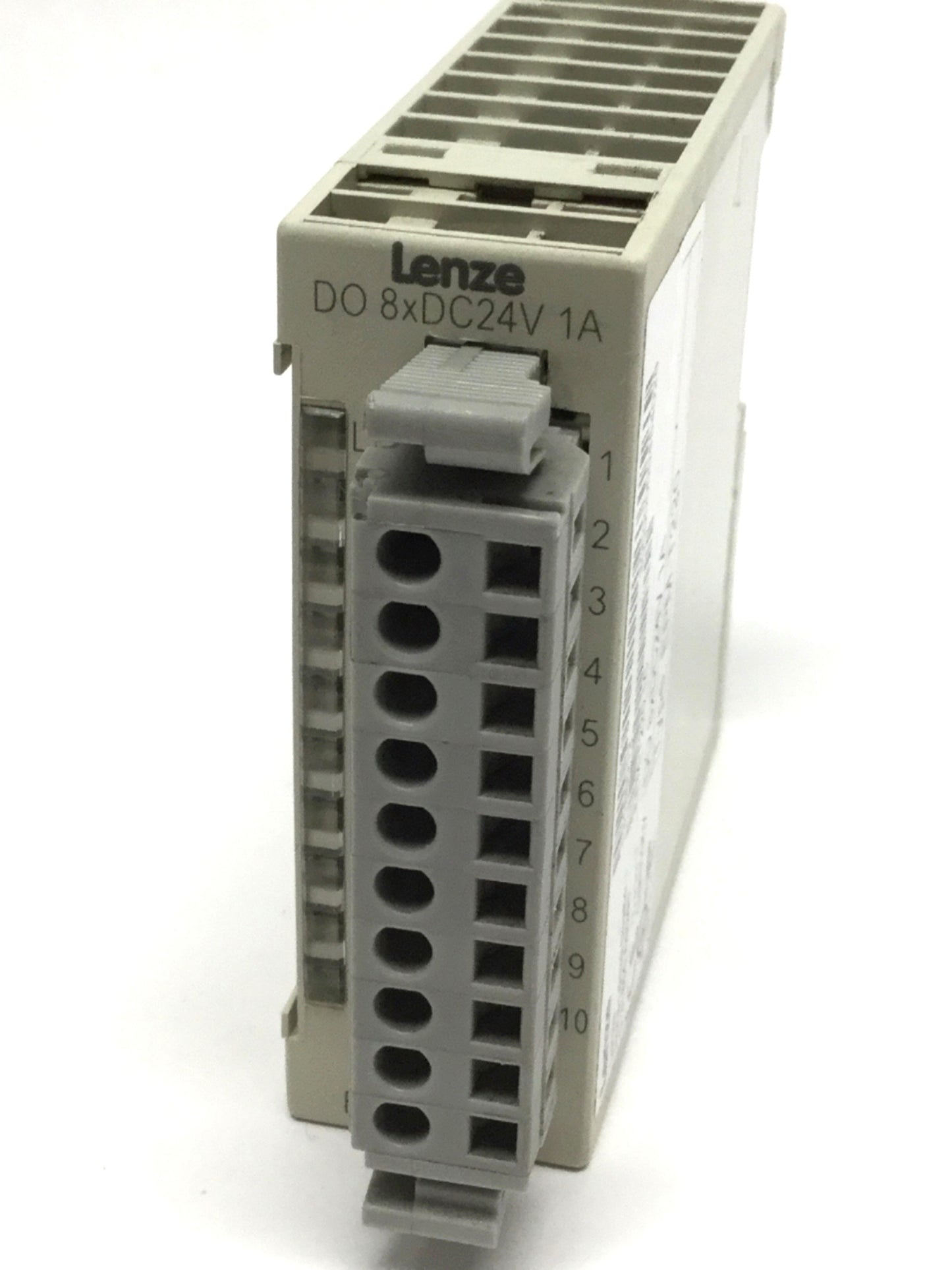 Used Lenze EPM-T220.1C DO 8xDC24V I/O System Digital Output Module 24VDC 1A, 8-Point