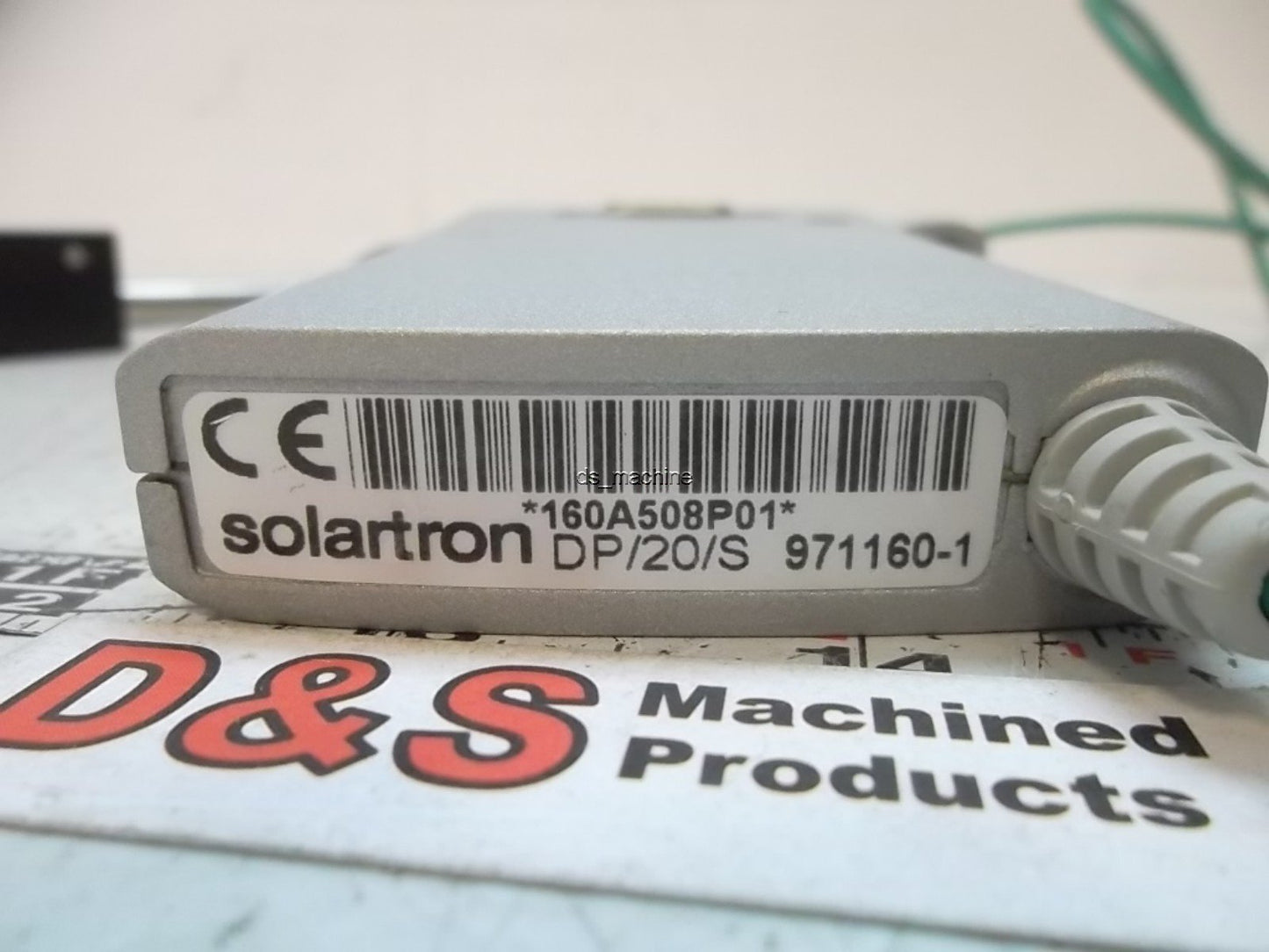 Used Solartron DP20S 971160-1 Digital Probe, 20mm Stroke 8mm Diameter