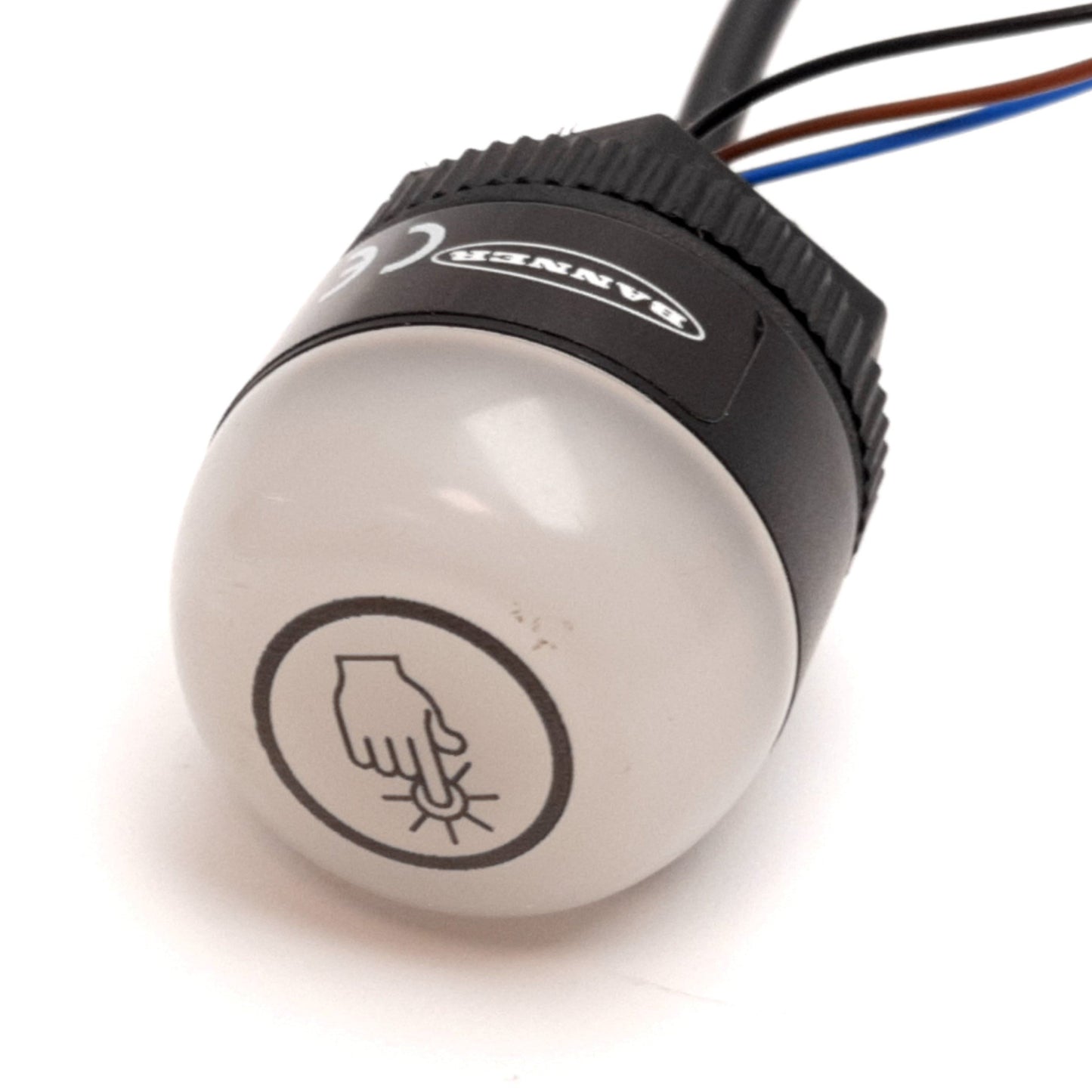 Used Banner K30APTRGF2 EZ-LIGHT Illuminated Touch Button Sensor Switch, PNP-NO, 24VDC