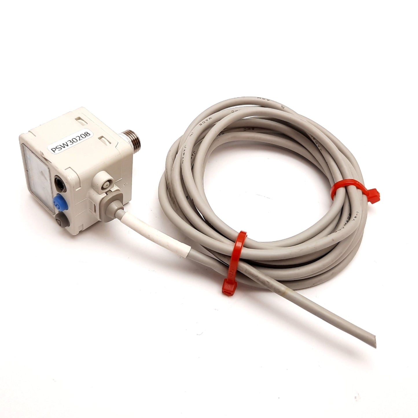 Used SMC ISE40A-01-V Digital Pressure Switch, -0.1 to 1.0MPa, 12-24VDC, *Bad Button*