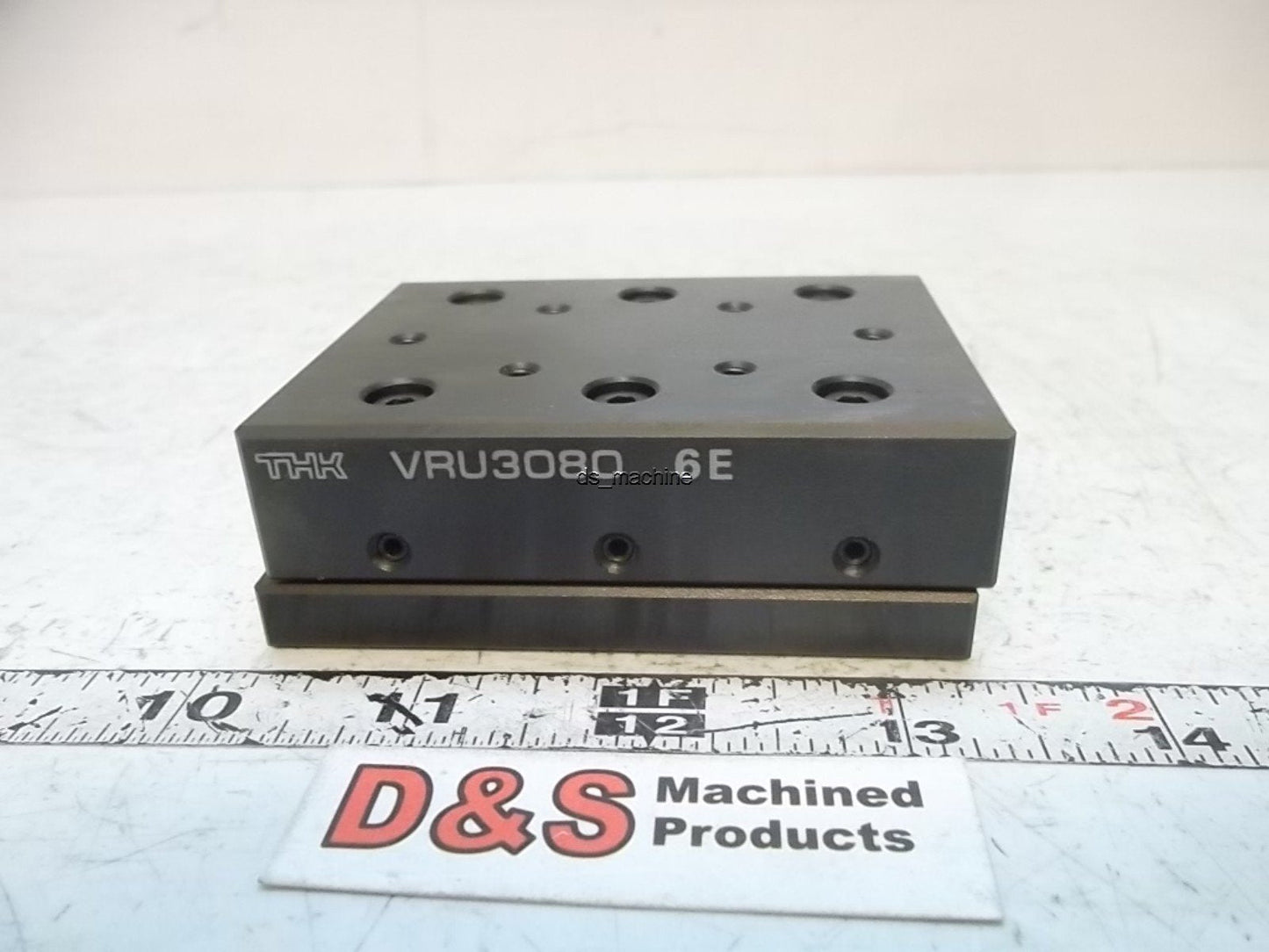 Used THK VRU3080 6E Cross Roller Table Linear Slide, 45mm Stroke, 4.06kN