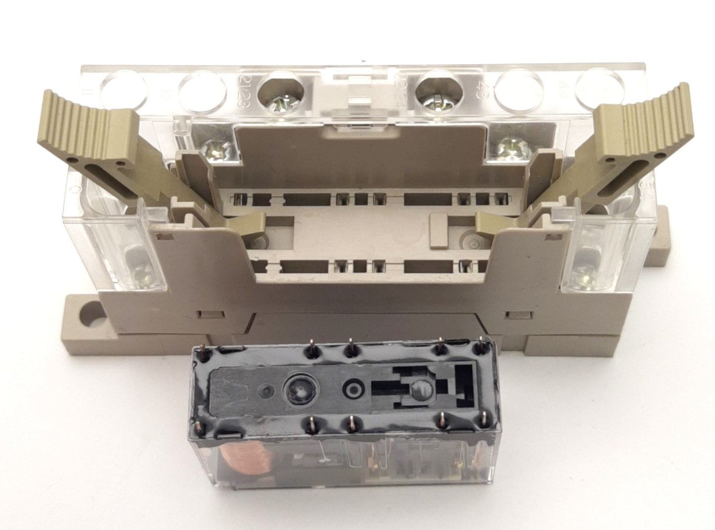 Used Omron P7SA-10F-ND DC24 Socket With G7SA-2A2B 24vDC Relay, DPST NC/NO