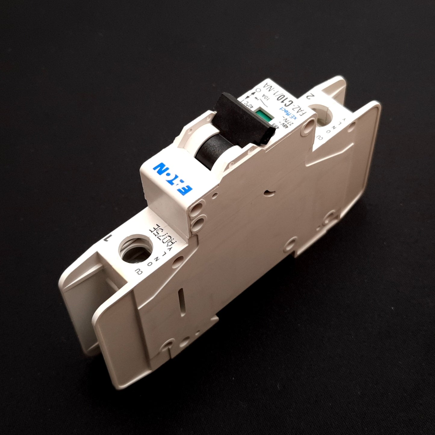 Used Eaton FAZ-C10/1-NA Circuit Breaker, 1-Pole, C-Curve, 48VDC 277VAC 10A