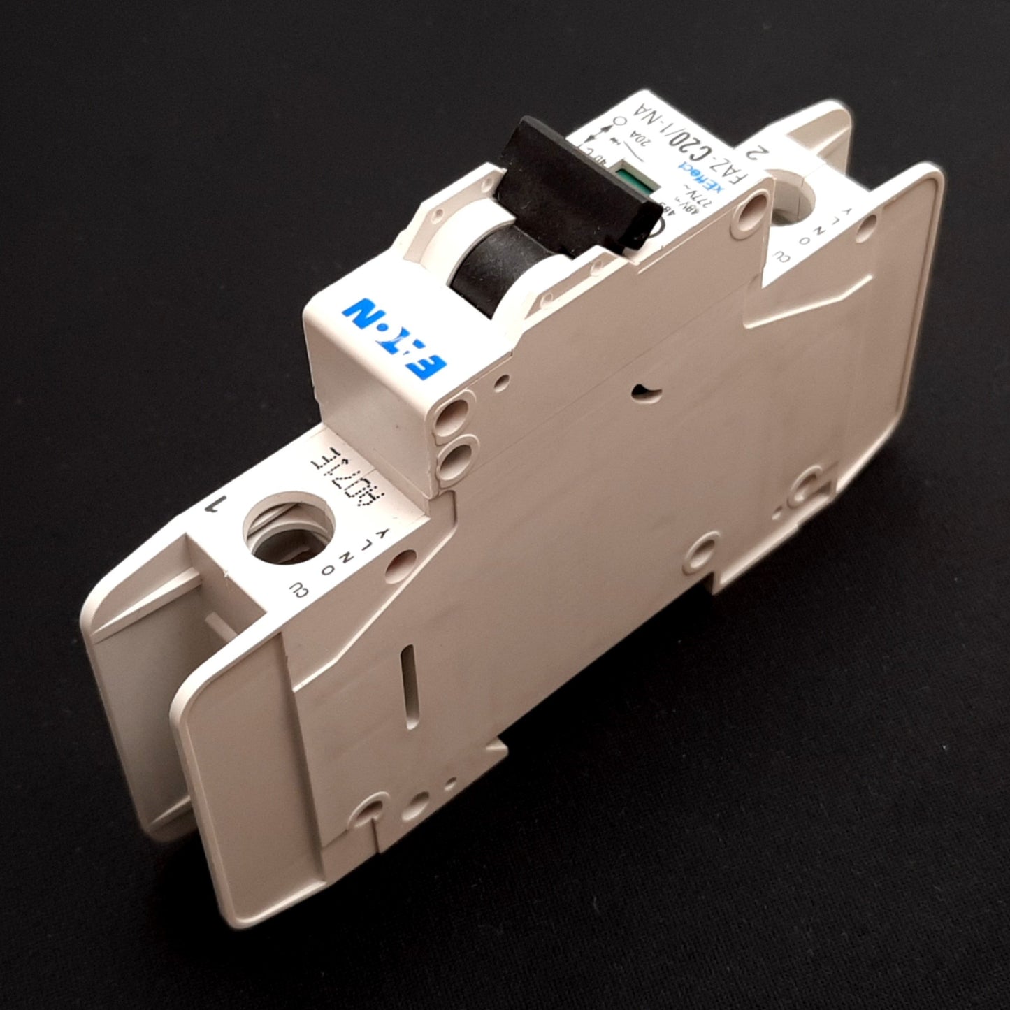 Used Eaton FAZ-C20/1-NA Circuit Breaker, 1-Pole, C-Curve, 48VDC 277VAC 20A