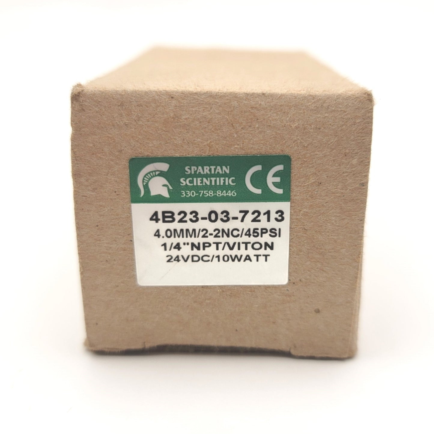 New Spartan Scientific 4B23-03-7213 Solenoid Valve 2-Way 2-Position, 1/4"NPT, 24VDC