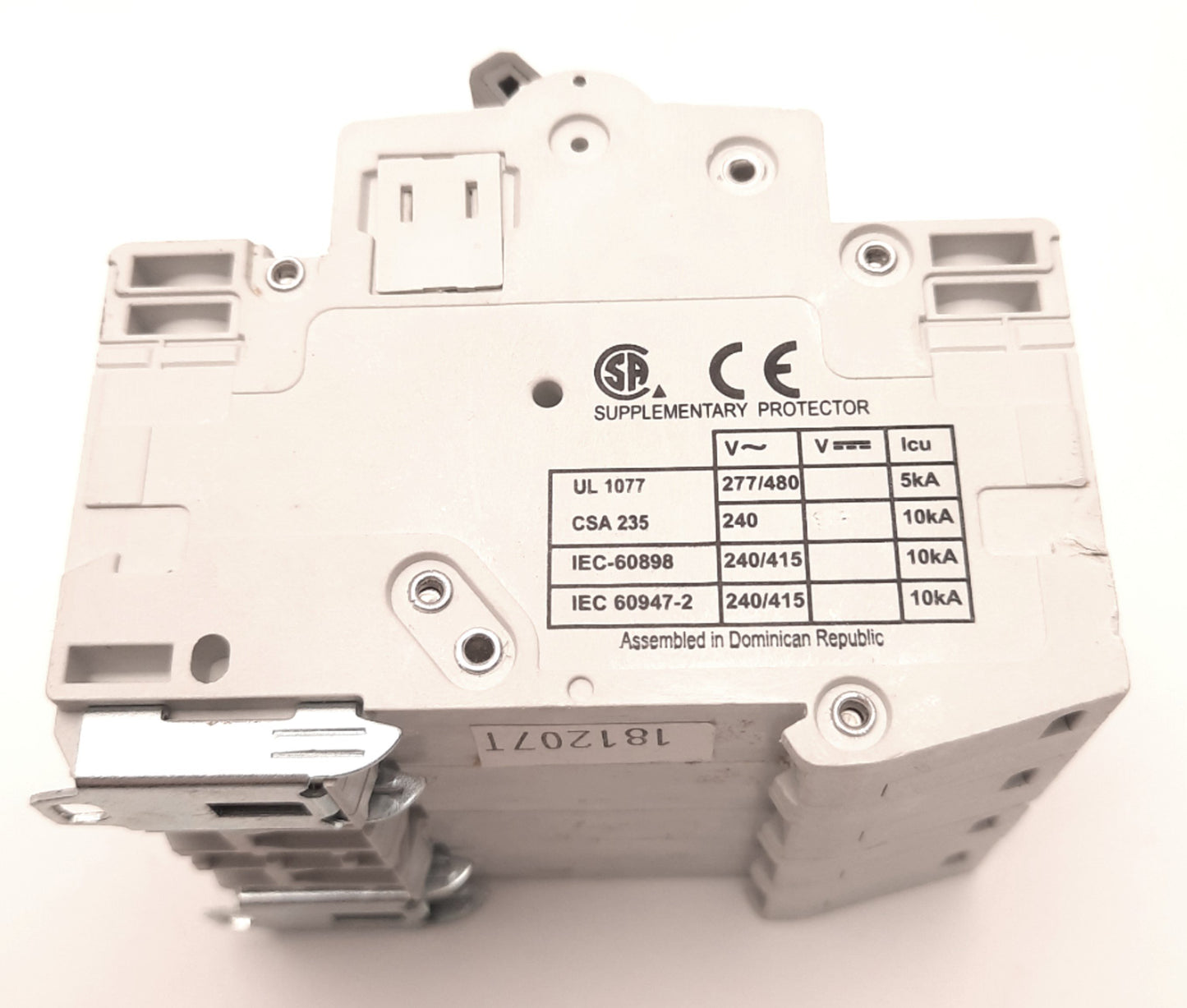 Used Cutler Hammer WMS4D32 Circuit Breaker, 4-Pole, D-Curve, Rating: 32A 415VAC