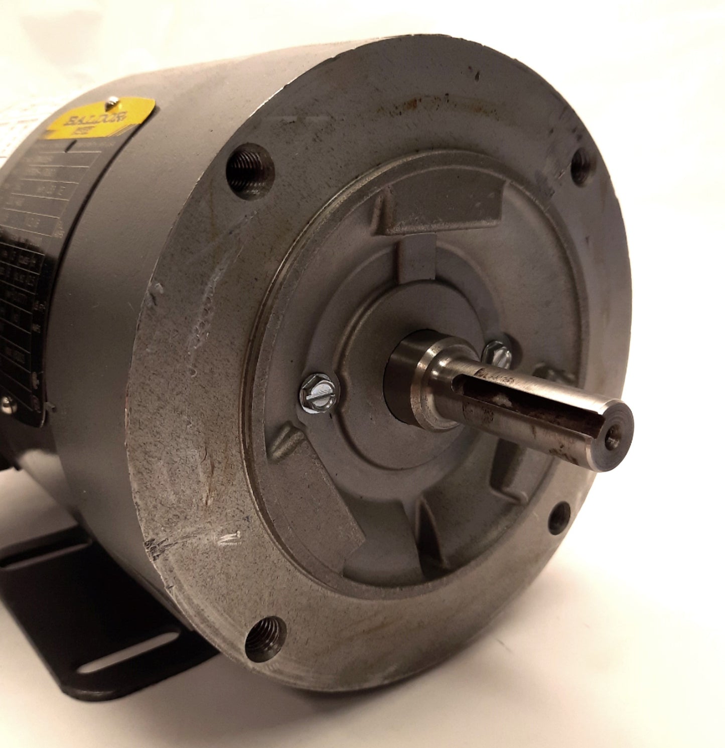 Used Baldor IDNM3534 Inverter Drive Motor 0.33HP Shaft: 5/8", 230/460VAC 60Hz 56C