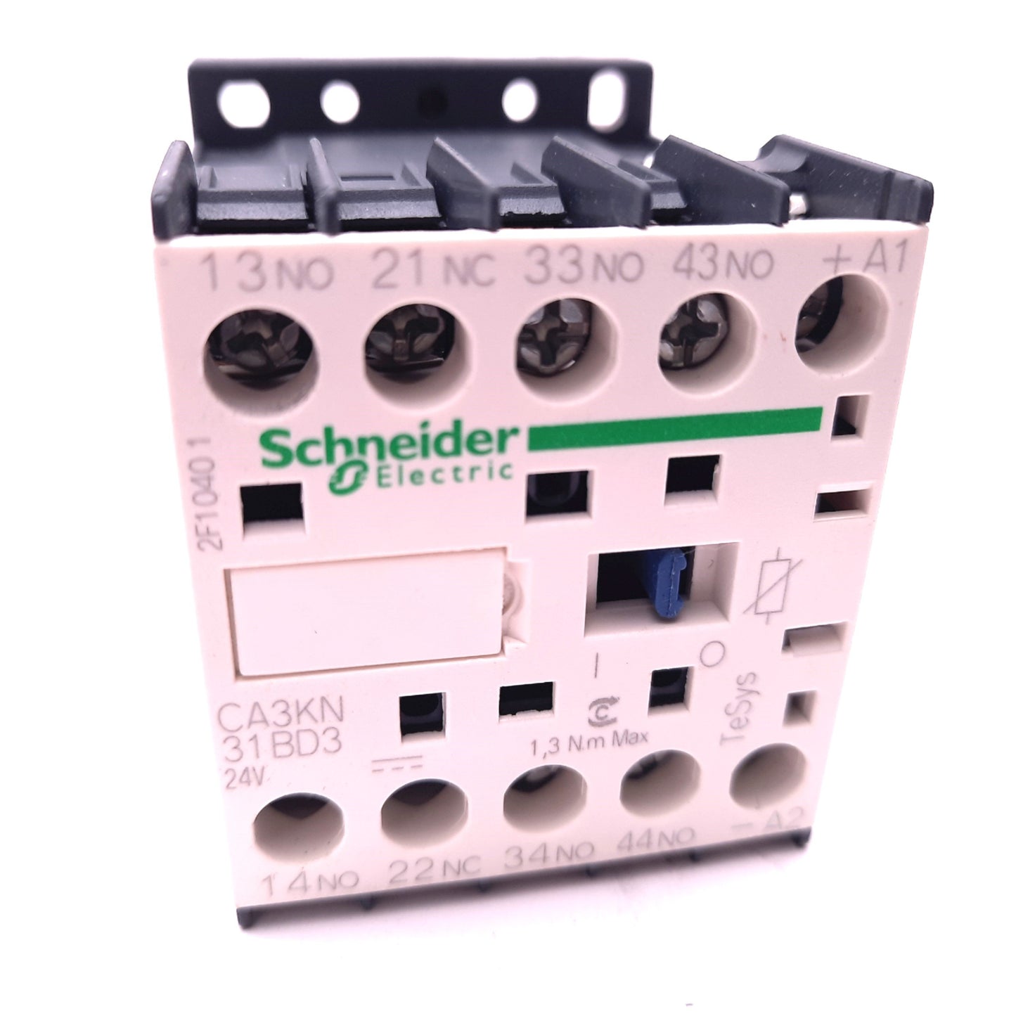Used Schneider Electric CA3KN31BD3 Control Relay, 4-Pole 3x N/O 1x N/C, Coil: 24VDC