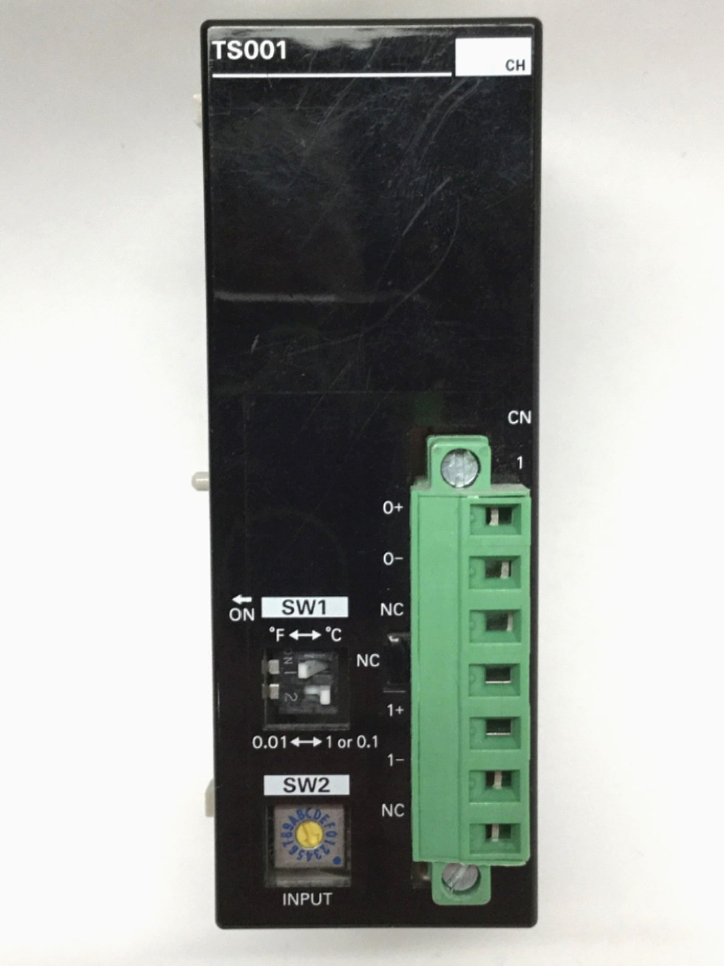 Used Omron CPM2C-TS001 Thermocouple Temperature Sensor Input Module, 2-CH, Type K / J