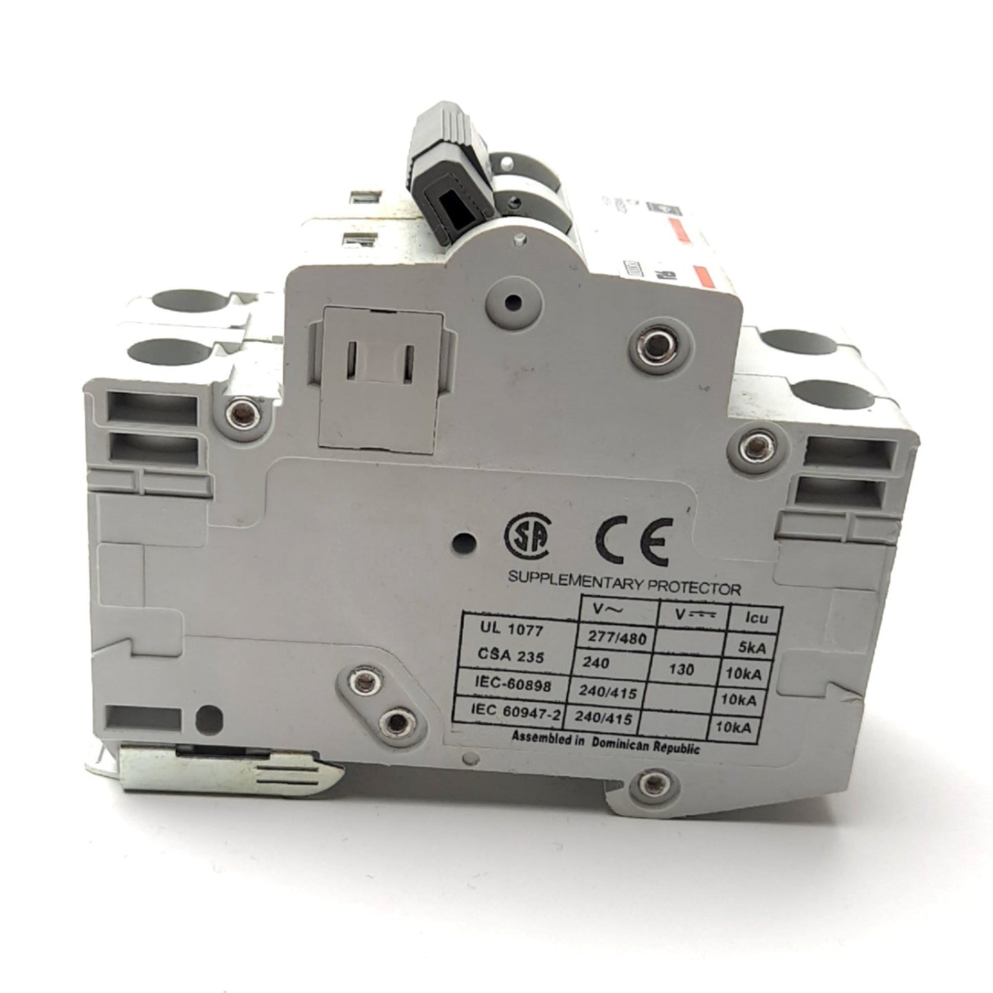 Used Cutler Hammer WMS2C01 Circuit Breaker 2-Pole, C-Curve, 1A 415VAC, DIN Mount