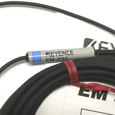 Keyence EM-030 Proximity Sensor Switch, 0.6mm Distance, 10.8 to 30VDC, NPN-NO
