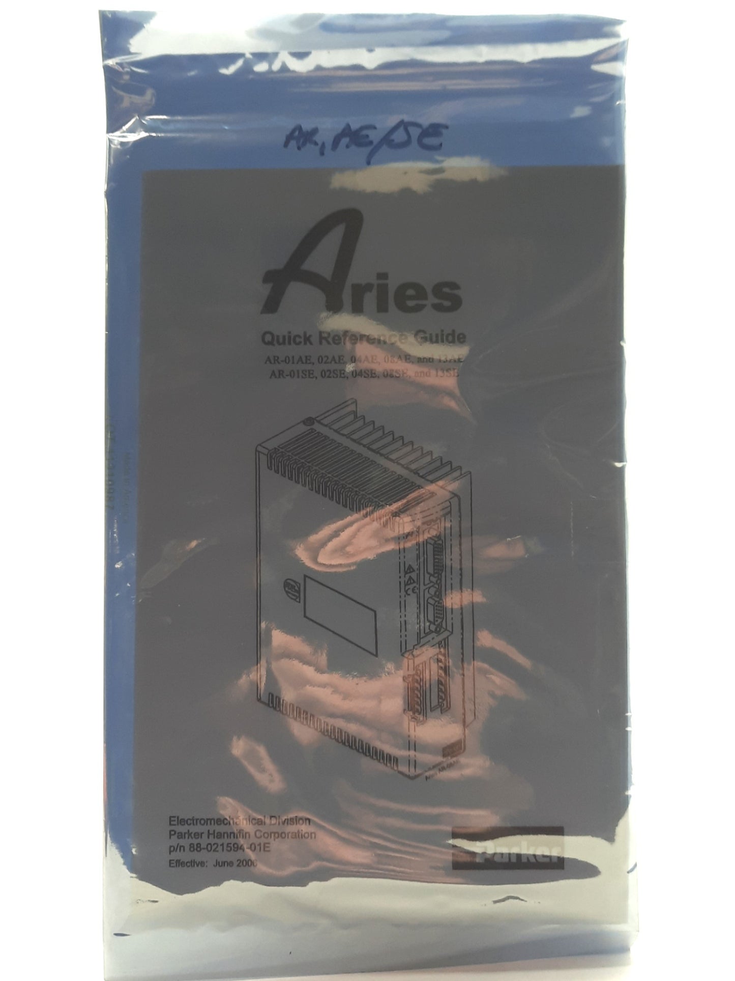 Parker AR-04AE Aries Single Axis Servo Drive, 170/340VDC 3.2A 400W, 120/240VAC