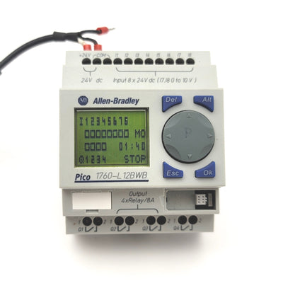 Allen Bradley 1760-L12BWB Pico Controller 8 Digital Inputs 4 Relay Outputs 24VDC