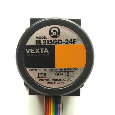 Used Oriental Motor Co BL215GD-24F Vexta DC Motor 3000RPM 15W