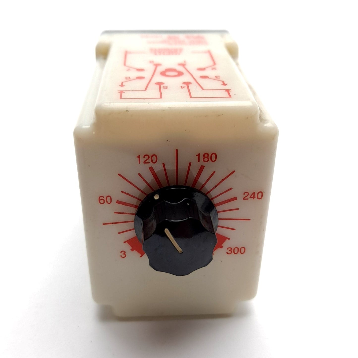 Used Dayton 5X830E Solid State Time Delay Relay, On Delay, 3-300sec, In 120VAC, 8-Pin