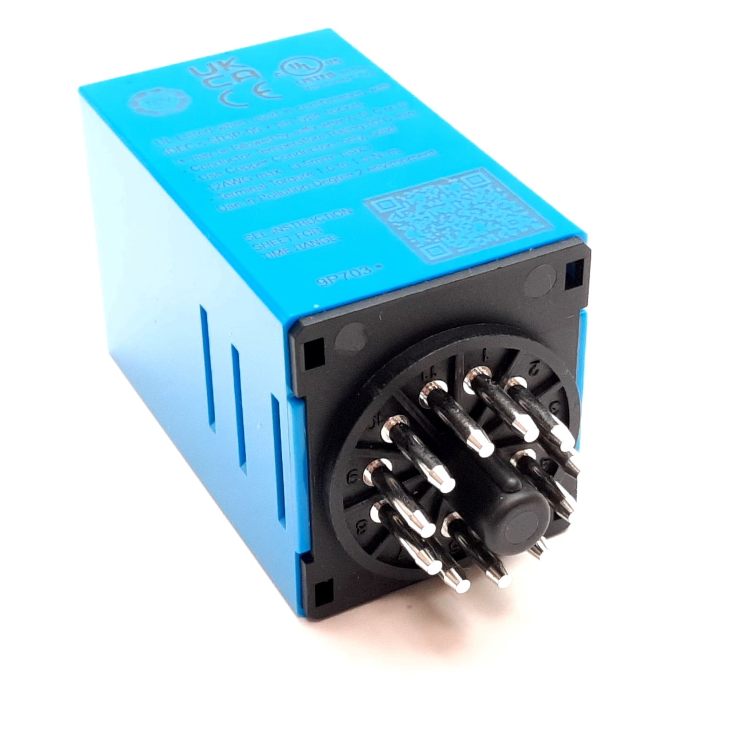 New Idec RTE-P2AF20 Timer Relay, On/Off Delay, Range 0.1sec to 600hr, In 100-240VAC
