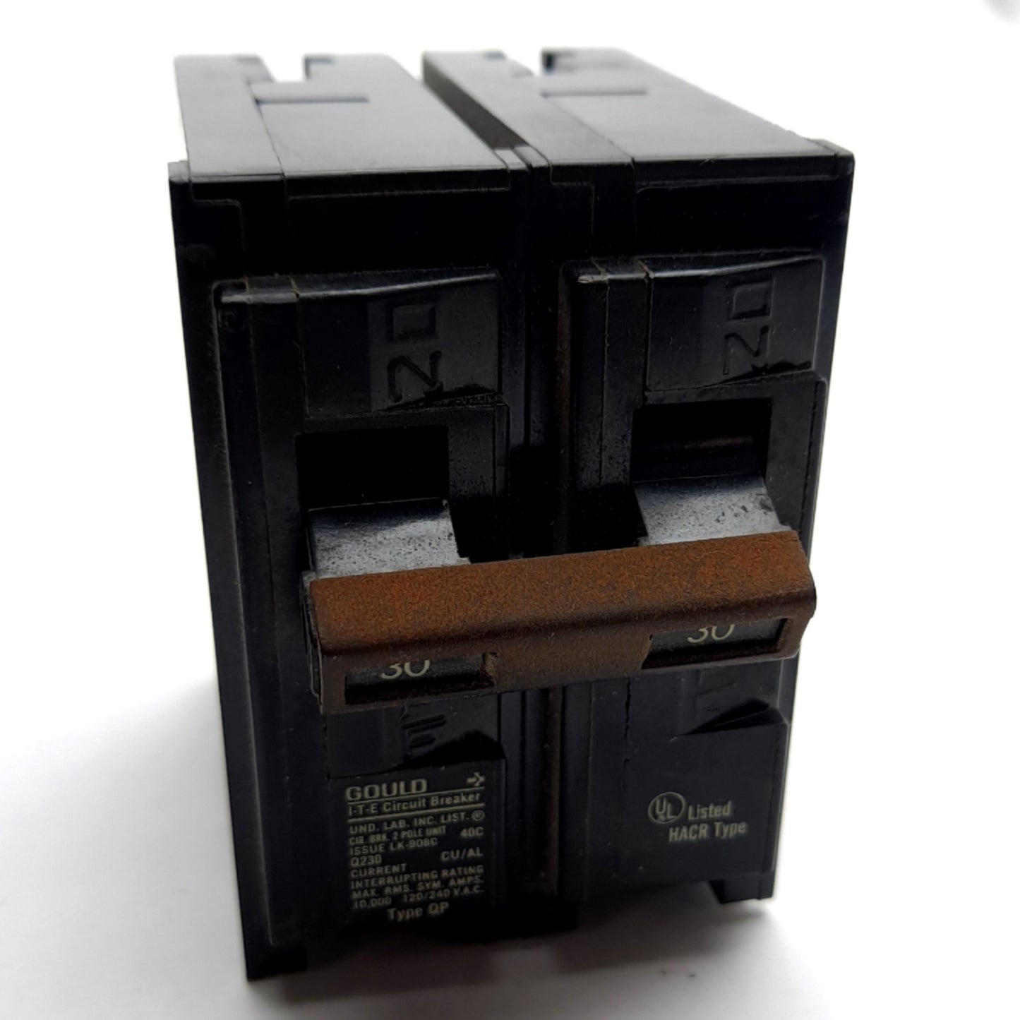 Used Lot of 2 Gould Siemens Q230 ITE Circuit Breaker, 2-Pole, 30A, 120/240VAC