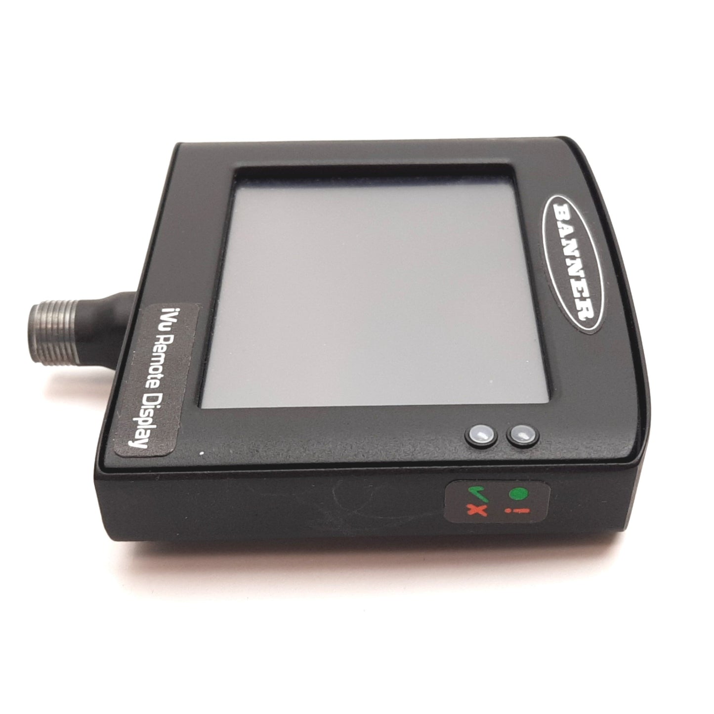 Used Banner RDM35 iVu Remote Display, 3.5" Diagonal, 8-Pin Male M12, For iVu Sensors