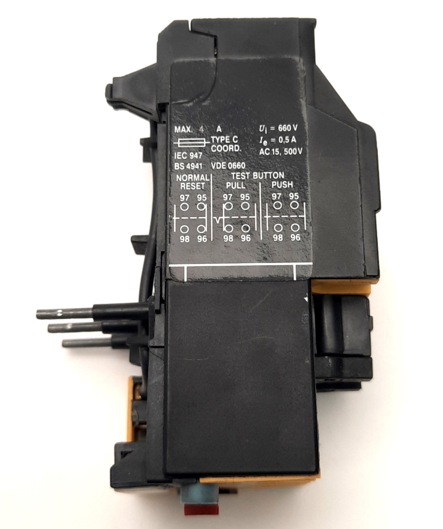 Used Allen-Bradley 193-BSB 12 B Overload Relay, 0.8-1.2 Amp Range, 600V, 4A Max