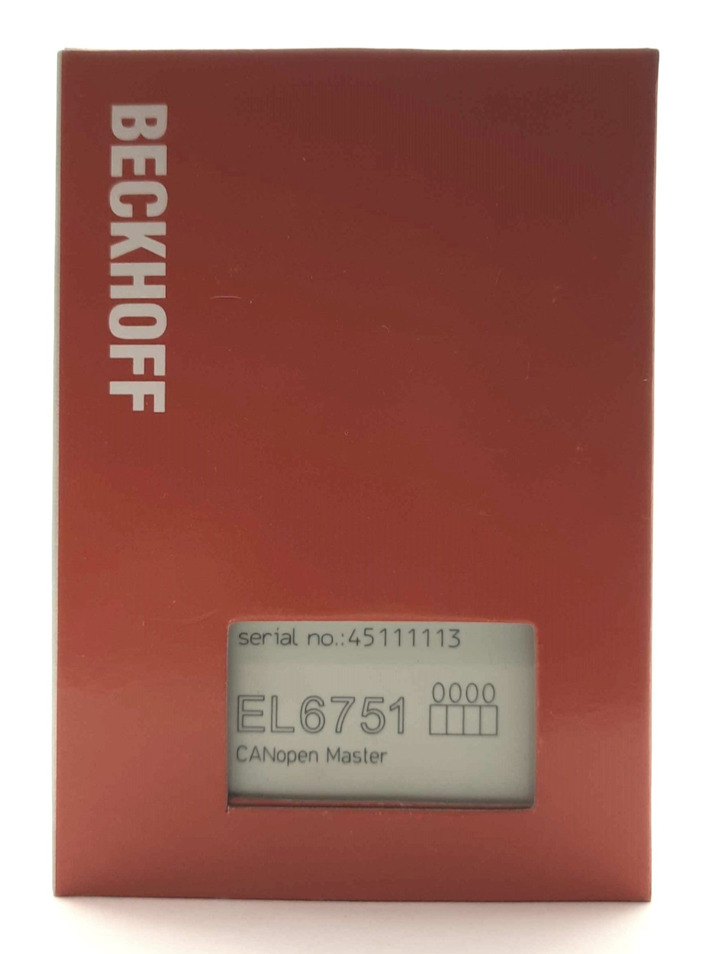 New Beckhoff EL6751 EtherCAT CANopen Master Terminal, 1-Channel, 9-Pin D-Sub Male