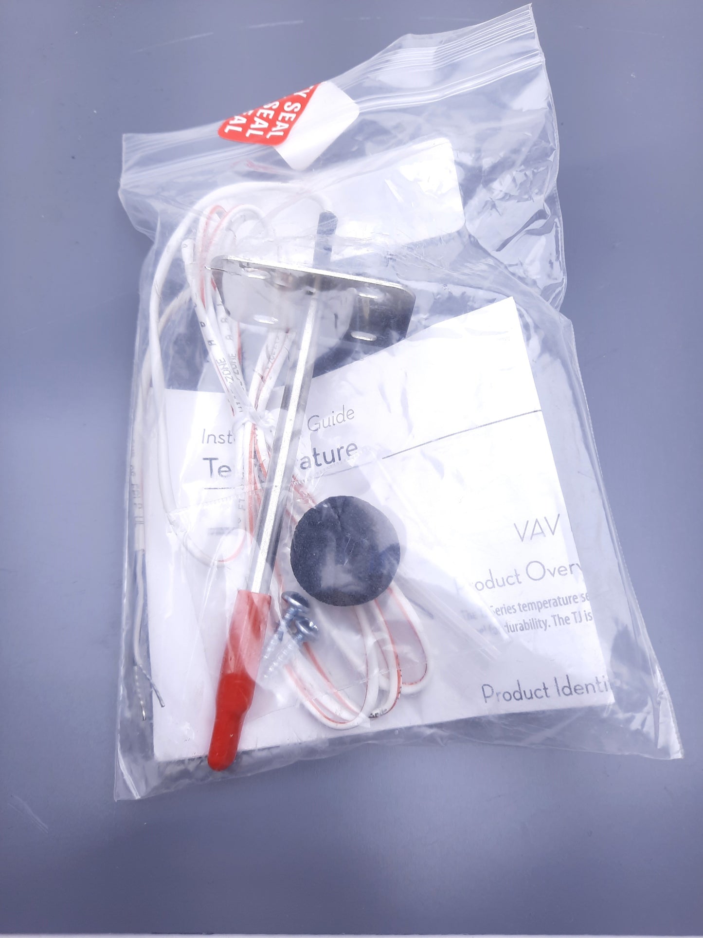 New Veris TJBJR00 Discharge Air Temperature Sensor 4" Probe Length .25" Diam. 22AWG