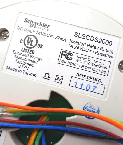 New Schneider SLSCDS2000 LED Motion Indicator Sensor 24VDC 2000sq. ft.