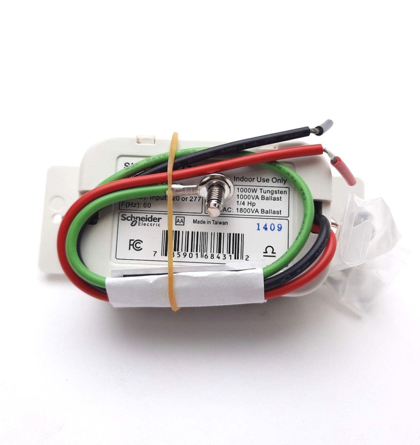 New Schneider SLSPWS1277AW Wall Switch Sensor 120V or 277VAC Input