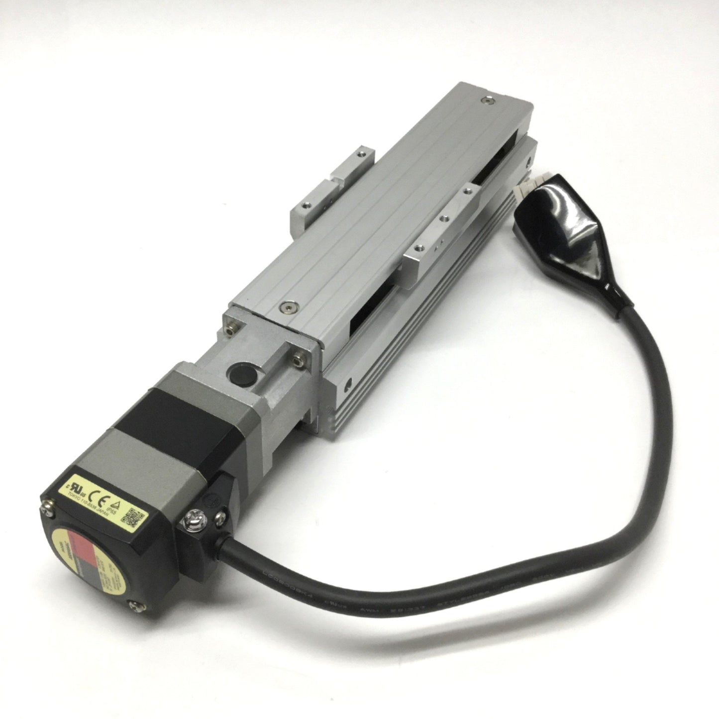 Used Oriental EASM4XE010ARAC EZ LIMO Motorized Ball Screw Linear Slide Actuator 100mm