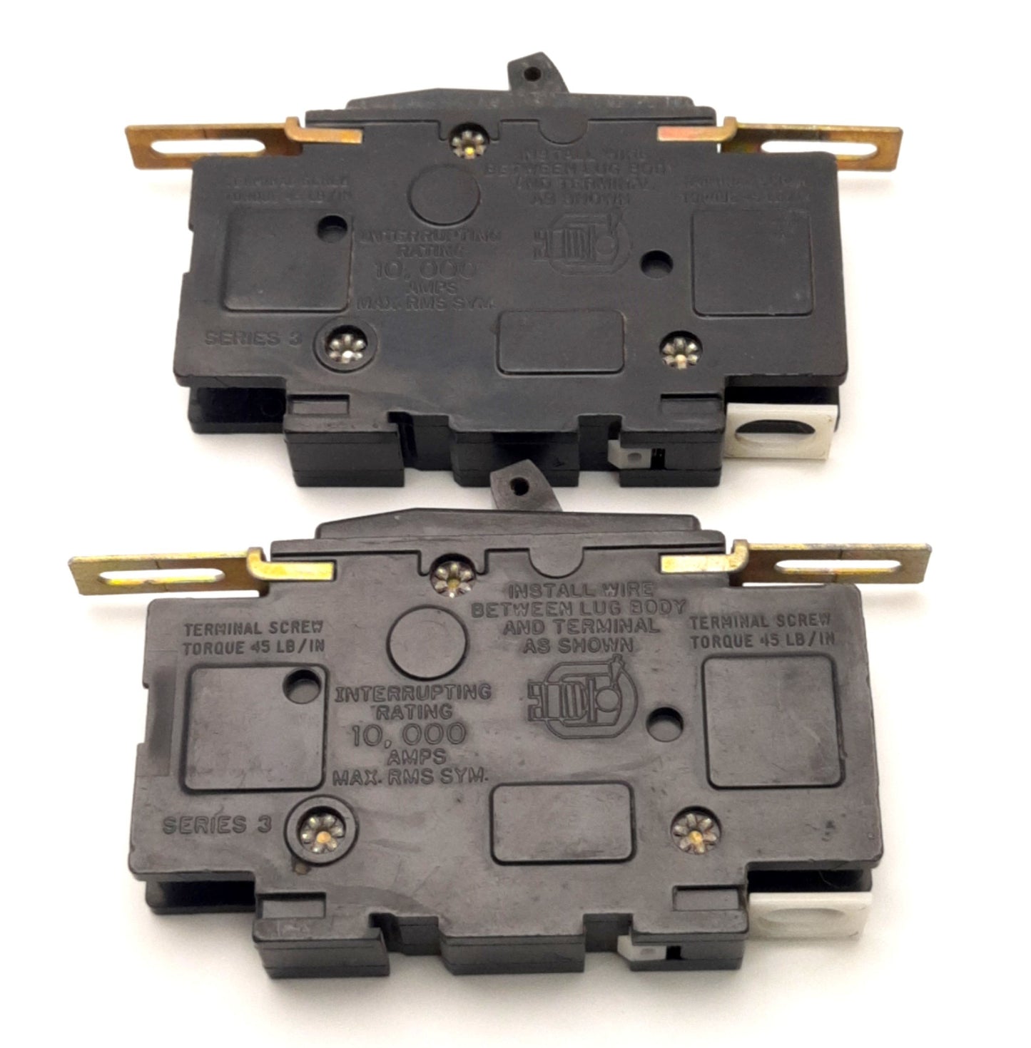 Used Lot of 2 Schneider Electric QOU120 SquareD Circuit Breaker 20A 1 Pole 120/240vAC