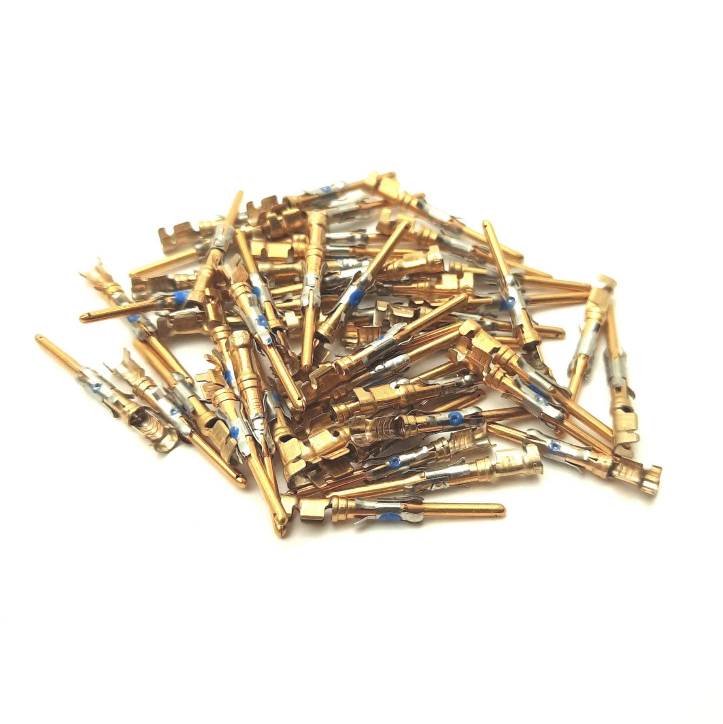 New Lot of 50 Amphenol 1-66099-4 Multimate III+ Connector Pin, Male, 16-18AWG, Crimp