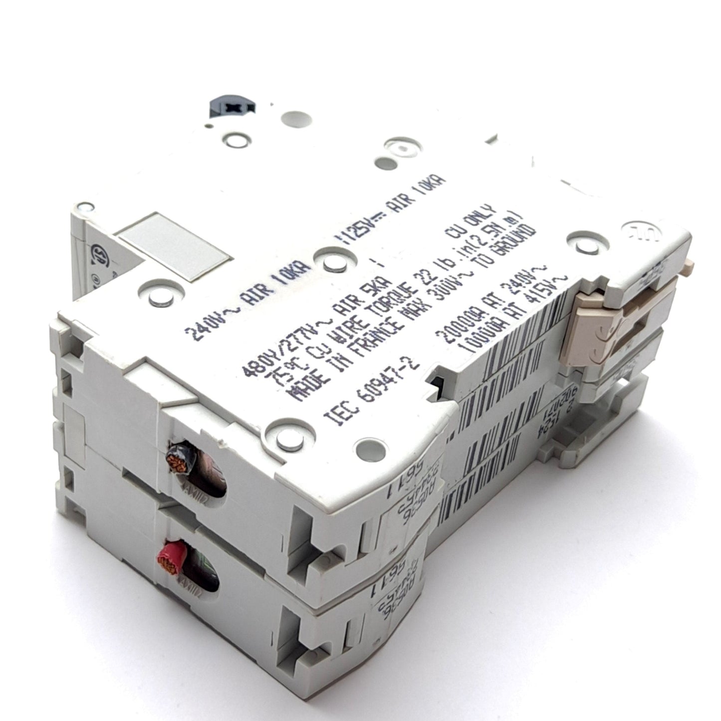 Used Merlin Gerin 24452 Square D Breaker 20A 480Y/277v AC /125v DC,Poles: 2, 10kA