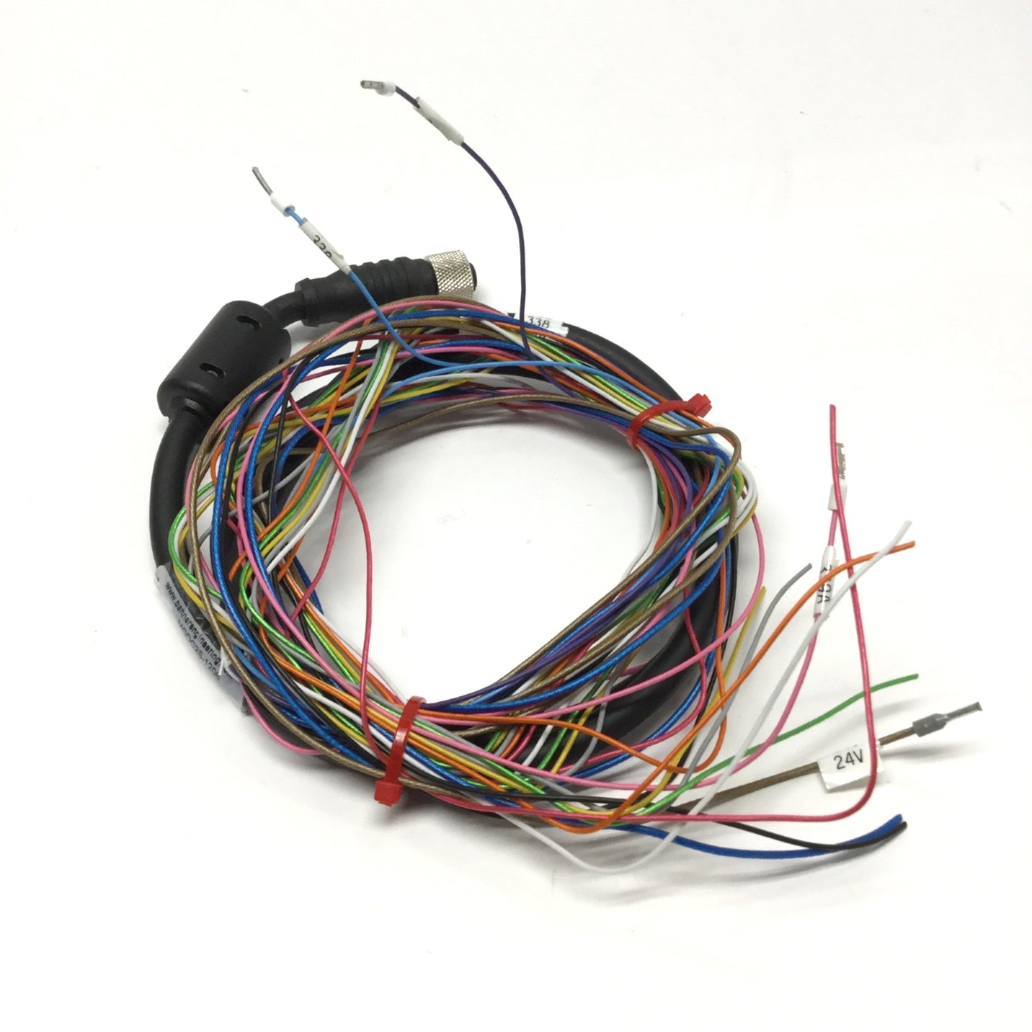 Used Banner MQDC2S-1206 Single-Ended Cordset Cable, M12 12-Pin Connector, *Cut*