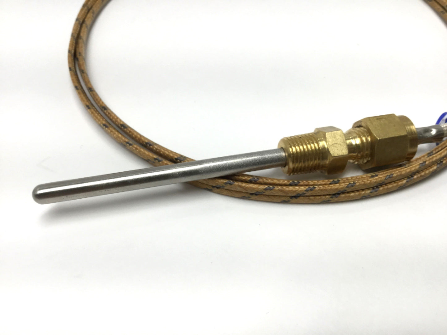 New – Open box Tempco TCP60199 Compression Fitting Thermocouple, Type J, Ø3/16" x 4", 6ft Leads