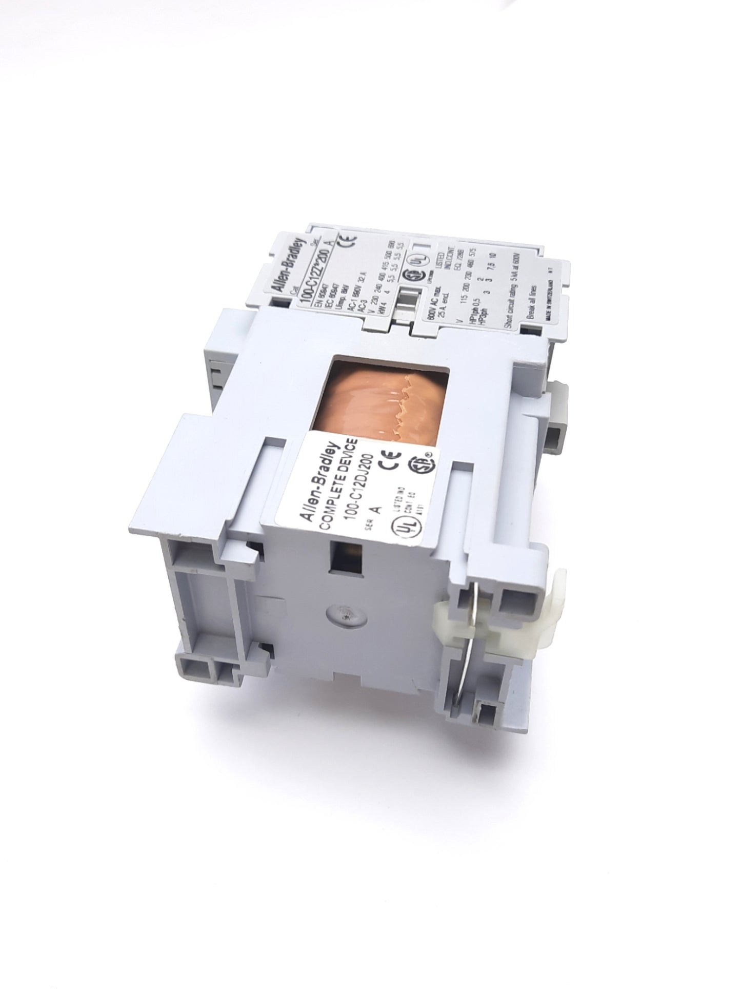 Used Allen Bradley 100-C12DJ200 Contactor, 24VDC Coil, 4-Pole, 2NO-2NC, 25A 600VAC