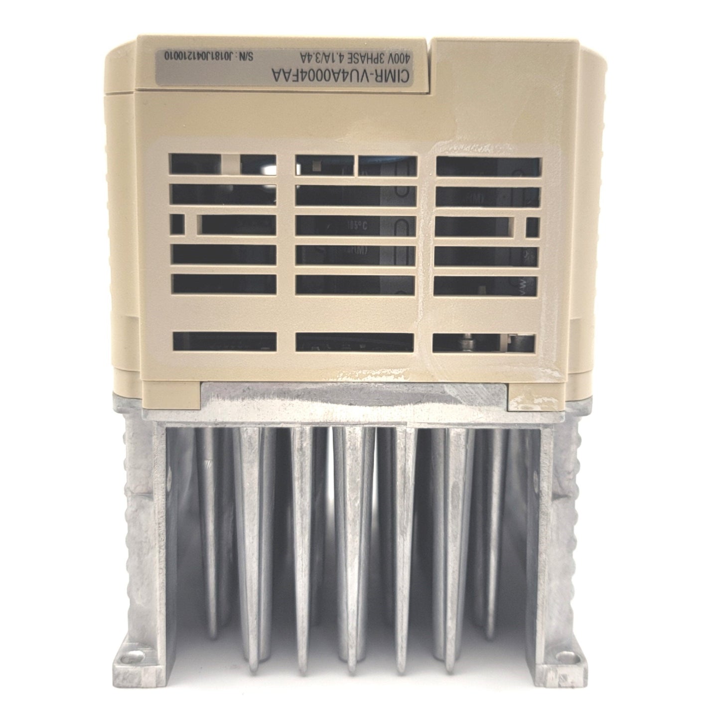 Used Yaskawa CIMR-VU4A0004FAA Variable Frequency Drive 2HP, 380-480VAC, 4.3A, 0-400Hz