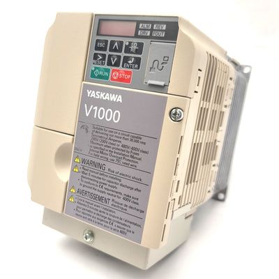 Used Yaskawa CIMR-VU4A0005FAA Variable Frequency Drive 3HP, 380-480VAC, 5.9A, 0-400Hz
