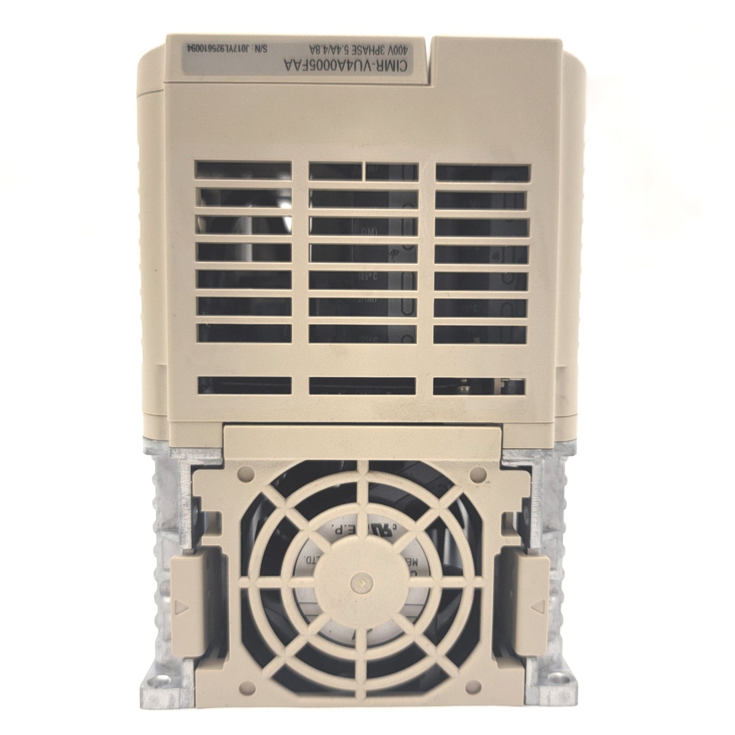 Used Yaskawa CIMR-VU4A0005FAA Variable Frequency Drive 3HP, 380-480VAC, 5.9A, 0-400Hz