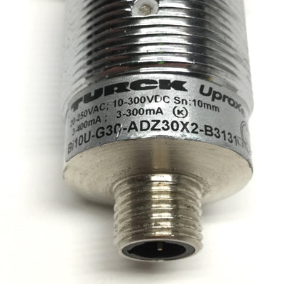 Used Turck Bi10U-G30-ADZ30X2-B3131 Inductive Proximity Sensor, 10mm, AC/DC, 2-Wire NO