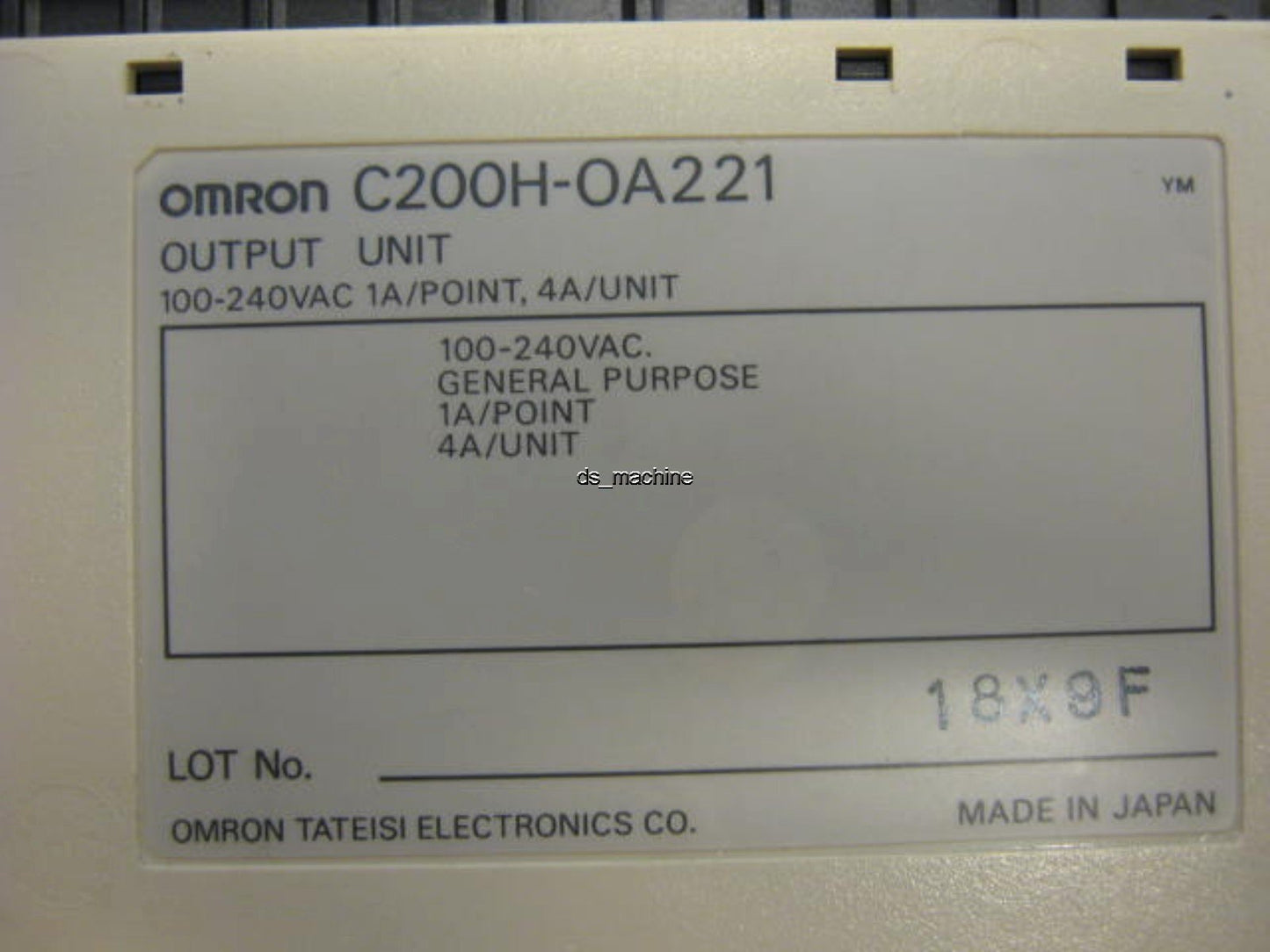 Used Omron C200H-OA221 PLC Output Module 100-240VAC 4A/Unit