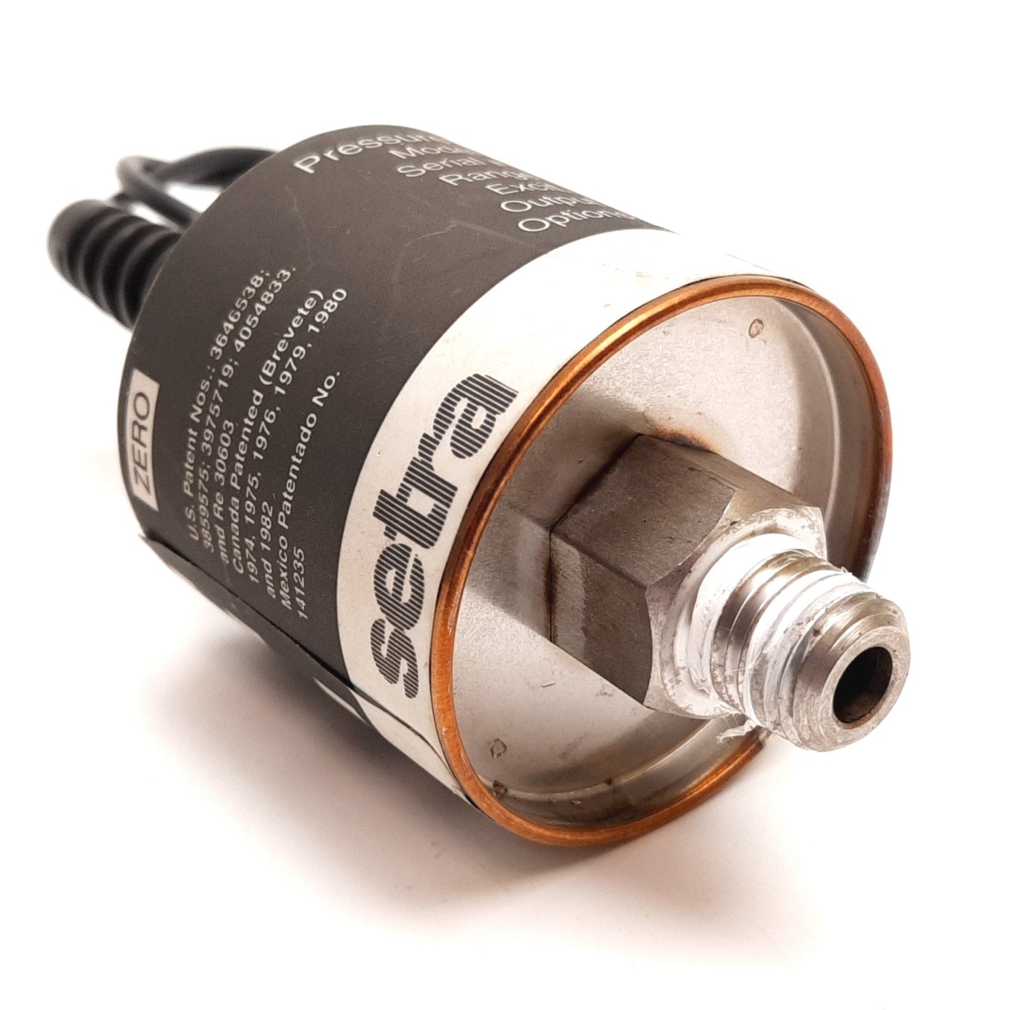 Used Setra C206 Pressure Transmitter, 0-1000psi, In: 24VDC, Out: 4-20mA, 1/4" NPT