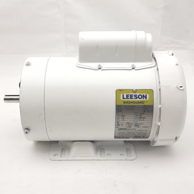Used Leeson C6C34WK9G 114637.00 Washguard Motor 2HP, 3450RPM, 56HC, 115/208-230VAC