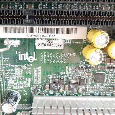 Used Intel SE7525GP2 Server Motherboard & CPU's, 2x Xeon 2.8GHz, 1GB RAM, PCIe x16