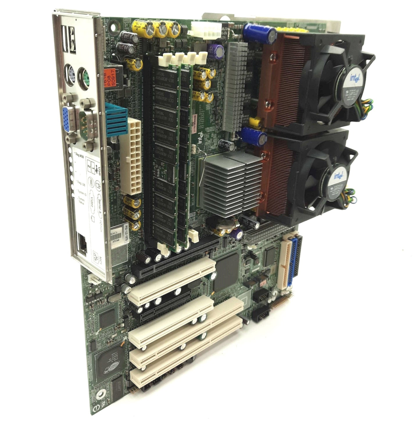 Used Intel SE7525GP2 Server Motherboard & CPU's, 2x Xeon 2.8GHz, 1GB RAM, PCIe x16