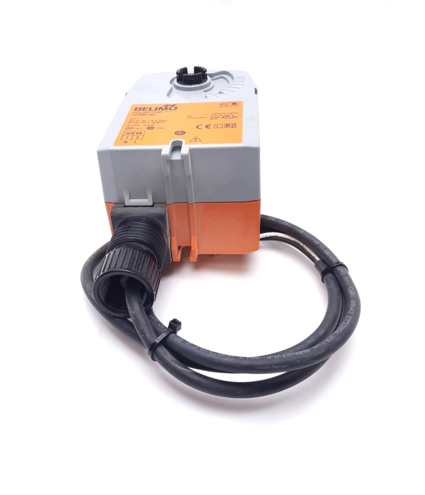 New – Open box Belimo TFRB120 Damper Actuator Spring Return 100-240 VAC 22 in-lb NEMA 2