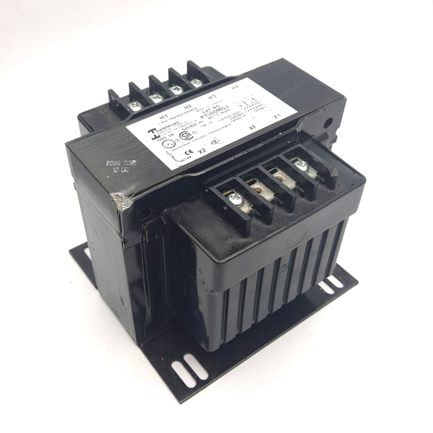 Used Hammond Power Solutions PT500MGJ Control Transformer 1-Phase, *Dent*