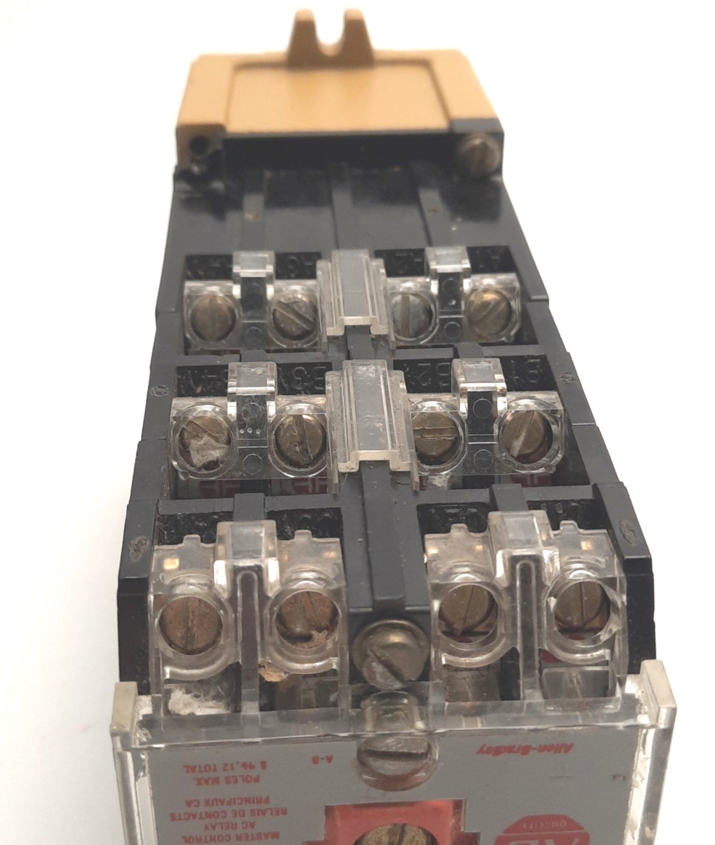 Used Allen-Bradley 700-PK1200A1 Ser D Control Relay 115-120vAC Coil, 20A @ 600VAC
