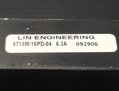 Used Lin Engineering 8718M-16PD-04 Stepper Motor w/ Encoder E3-200-500, 6.3A, 1.8ø